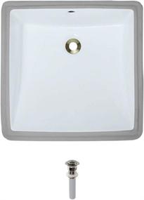 img 4 attached to U2230 White Undermount Porcelain Bathroom Ensemble