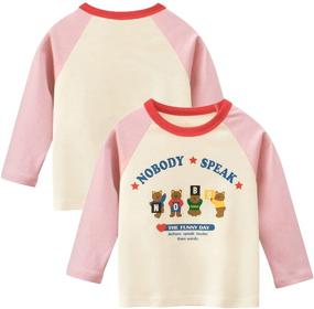 img 3 attached to 👚 Kumary Toddler Little Girls' 3-Pack Sleeve Tops, Tees & Blouses
