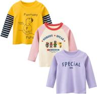 👚 kumary toddler little girls' 3-pack sleeve tops, tees & blouses logo
