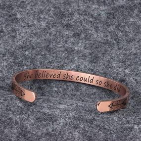 img 2 attached to Bracelet Believed Stainless Inspirational Jewelry