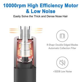 img 1 attached to ✂️ 2020 Ear and Nose Hair Trimmer for Men and Women - Professional Stainless Steel Blade, IPX7 Waterproof System - Facial Eyebrow and Nose Hair Remover