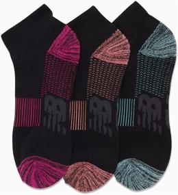 img 2 attached to 🧦 New Balance Cushioned Athletic Quarter Mini-Crew Socks for Big and Tall Women (3 Pack)