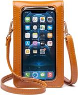 📱 cell phone purse 2021 update: shoulder strap, clear touch screen window, crossbody bag logo