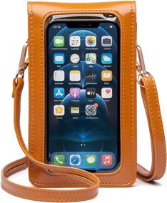 img 4 attached to 📱 Cell Phone Purse 2021 Update: Shoulder Strap, Clear Touch Screen Window, Crossbody Bag