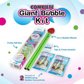 img 3 attached to 🔮 Unleash the WOW Factor with the Giant Bubble Wands Kit: A Must-Try for Bubble Enthusiasts