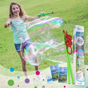img 4 attached to 🔮 Unleash the WOW Factor with the Giant Bubble Wands Kit: A Must-Try for Bubble Enthusiasts