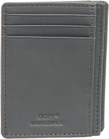 img 4 attached to Dopp Leather Minimalist Wallet with Pocket