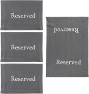 🪑 darware reserved chair/pew cloths (4-pack): perfect signs for pews, chairs, and events! logo