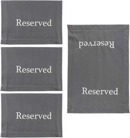 img 4 attached to 🪑 Darware Reserved Chair/Pew Cloths (4-Pack): Perfect Signs for Pews, Chairs, and Events!