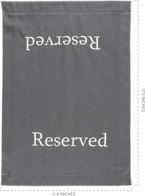 img 2 attached to 🪑 Darware Reserved Chair/Pew Cloths (4-Pack): Perfect Signs for Pews, Chairs, and Events!