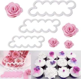 img 2 attached to 🌹 Fyuan 3D Петаль Резак для Тортов Исполненных из Мастики - Украшайте Торты, Создавая Розы, Гвоздики и Пионы с Помощью Этого 9-детного Набора Инструментов для Выпечки