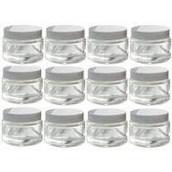 clear glass thick white smooth travel accessories for travel bottles & containers logo