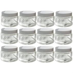 img 4 attached to Clear Glass Thick White Smooth Travel Accessories for Travel Bottles & Containers