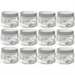 clear glass thick white smooth travel accessories for travel bottles & containers logo