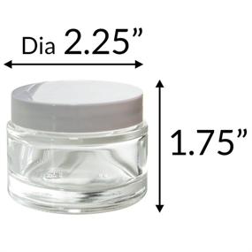 img 2 attached to Clear Glass Thick White Smooth Travel Accessories for Travel Bottles & Containers