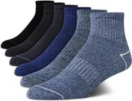 nautica men's performance quarter socks 6-pack: enhanced comfort with cushioned design логотип