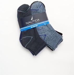 img 2 attached to Nautica Men's Performance Quarter Socks 6-Pack: Enhanced Comfort with Cushioned Design