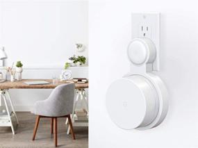 img 3 attached to 🔌 Streamline Your Google WiFi Setup with Pefecon Outlet Wall Mount [2020 Model] - Manage Wires, Optimize Space, and Convenient Relocation | 3 Pack
