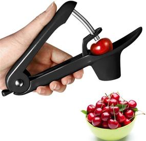 img 3 attached to 🍒 YISSCEN Cherry Pitter - Heavy-Duty Cherry Stoner/Remover Tool with Food-Grade Silicone Cup and Space-Saving Lock Design (Black)