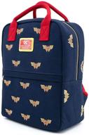 loungefly wonder canvas backpack for comic lovers logo