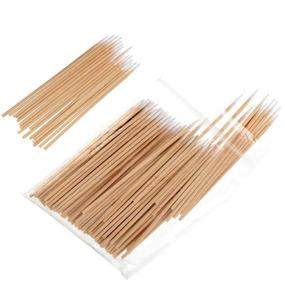 img 4 attached to 🌼 Sakolla 400 Count Precision Microblading Cotton Swabs - Tattoo Permanent Supplies Cosmetic Applicator Sticks - 2 Sizes for Makeup