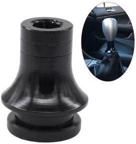 img 4 attached to Enhanced Black Aluminum Shift Knob Adapter Boot Retainer 🔧 Holder for 5 6 Speed Manual Gear Shifter Lever - 12X1.25