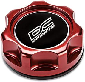 img 4 attached to DC Sports OC104R Machined Anodized Red Aluminium Oil Filler Cap For Most Hyundai Models