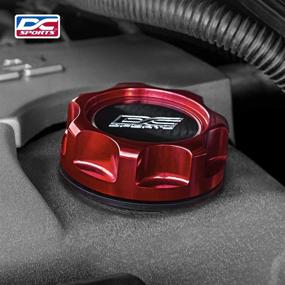 img 2 attached to DC Sports OC104R Machined Anodized Red Aluminium Oil Filler Cap For Most Hyundai Models