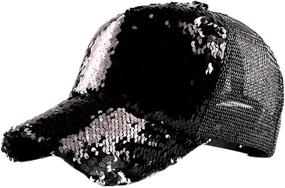 img 4 attached to IZUS Sequin Baseball Reversible Adjustable Sports & Fitness