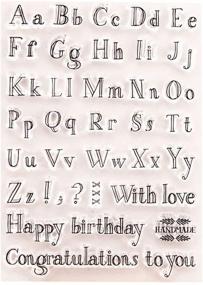 img 4 attached to 🎨 Clear Alphabet Stamp Silicone Seal Stamps for DIY Scrapbooking Crafts and Home Decor by SUPVOX