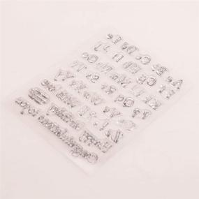 img 1 attached to 🎨 Clear Alphabet Stamp Silicone Seal Stamps for DIY Scrapbooking Crafts and Home Decor by SUPVOX