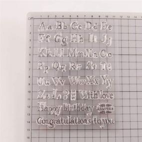 img 2 attached to 🎨 Clear Alphabet Stamp Silicone Seal Stamps for DIY Scrapbooking Crafts and Home Decor by SUPVOX