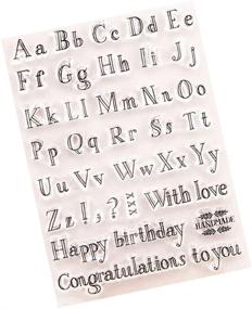 img 3 attached to 🎨 Clear Alphabet Stamp Silicone Seal Stamps for DIY Scrapbooking Crafts and Home Decor by SUPVOX