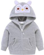 🧥 mud kingdom adorable toddler fleece jacket with hood logo