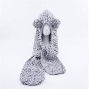 img 1 attached to Girls Winter Knitted Beanie Warmer Boys' Accessories and Cold Weather