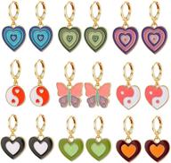 🦋 vibrant butterfly hypoallergenic earrings: colorful, aesthetic jewelry for girls logo