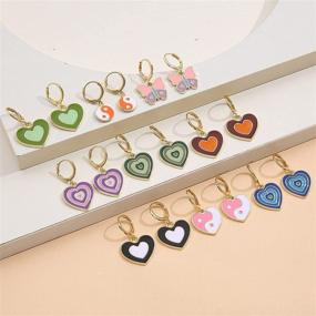 img 3 attached to 🦋 Vibrant Butterfly Hypoallergenic Earrings: Colorful, Aesthetic Jewelry for Girls