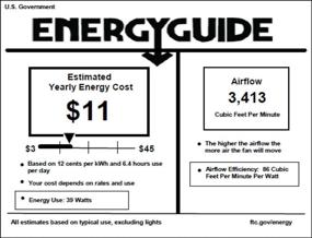 img 1 attached to 💨 Quorum 400525-14, Prizzm Chrome 52" Ceiling Fan: Stylish and Efficient Cooling Solution