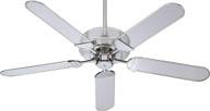 💨 quorum 400525-14, prizzm chrome 52" ceiling fan: stylish and efficient cooling solution логотип