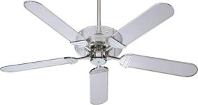 img 4 attached to 💨 Quorum 400525-14, Prizzm Chrome 52" Ceiling Fan: Stylish and Efficient Cooling Solution