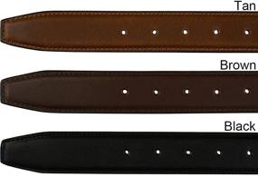 img 1 attached to Uptown Tan Belt Nickel Smart Men's Accessories in Belts