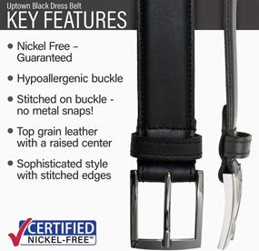img 3 attached to Uptown Tan Belt Nickel Smart Men's Accessories in Belts