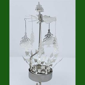 img 2 attached to 🎄 Christmas Tree Spinning Candle Holder with Laser Cut Design - Carousel Candle - Rotating Candle Holder by BANBERRY DESIGNS