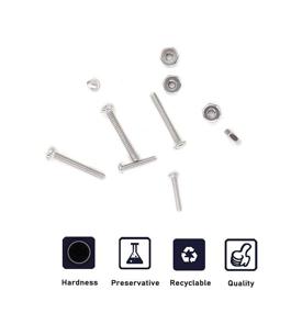 img 1 attached to 360pcs #2-56#4-40#6-32 Pan Head Phillips 304 Stainless Steel Screws and Hex Nuts Assortment Kit, Small Screws Kit, Plain Finish by binifiMux