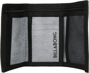 img 1 attached to Heather Billabong Classic Tri Fold Wallet - Sleek Men's Accessory with Card Cases & Money Organizers