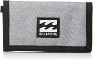 heather billabong classic tri fold wallet - sleek men's accessory with card cases & money organizers logo