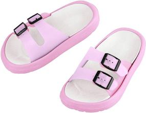 img 1 attached to 👣 High-Performance GreatCase Toddler Little Kid Walking Sandals for Enhanced Traction - Perfect Beach Shoes! Lightweight Shower Pool Slippers