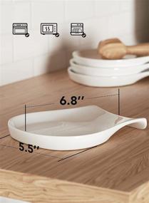 img 3 attached to 🍳 HOMBENE Porcelain Kitchen Utensils: Elegant Accessories for Your Culinary Needs