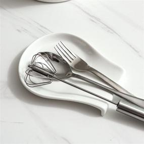 img 1 attached to 🍳 HOMBENE Porcelain Kitchen Utensils: Elegant Accessories for Your Culinary Needs