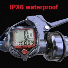 img 2 attached to 🚴 TLOG Waterproof Bike Speedometer with LCD Display - Auto ON/Off Cycling Odometer for Mountain Bikes, Road Bikes, E-bikes, Folding Bikes, and More